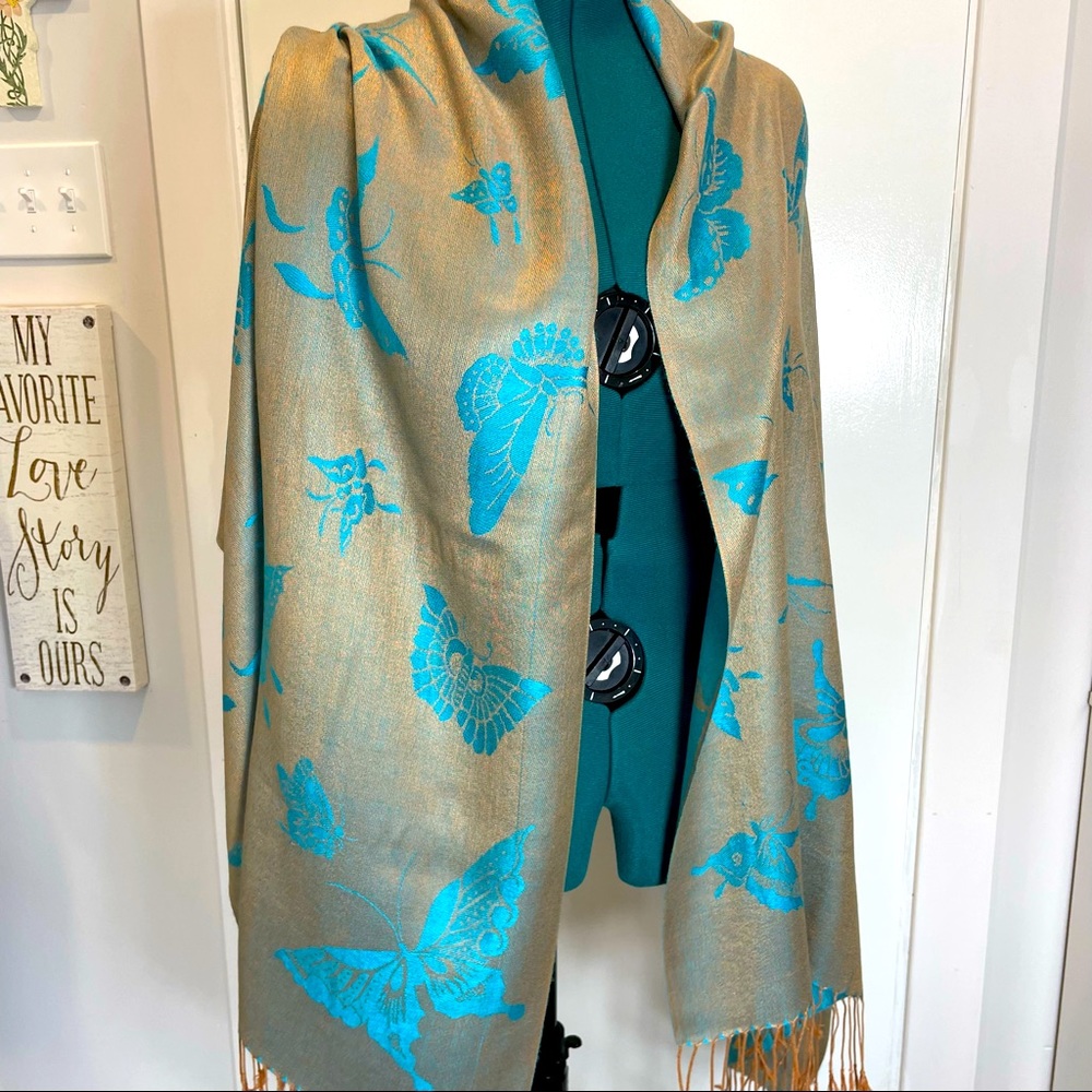 Butterfly design Pashmina.